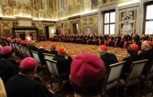 Pope Benedict XVI Receives The Roman Curia For The Christmas Greetings